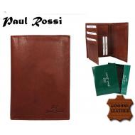 Meeste rahakott PR09-MTL BURGUNDY, PAUL ROSSI, Nahast rahakotid